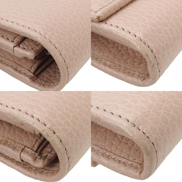 GUCCI Pink Leather GG Marmont Wallet - Picture 5 of 8
